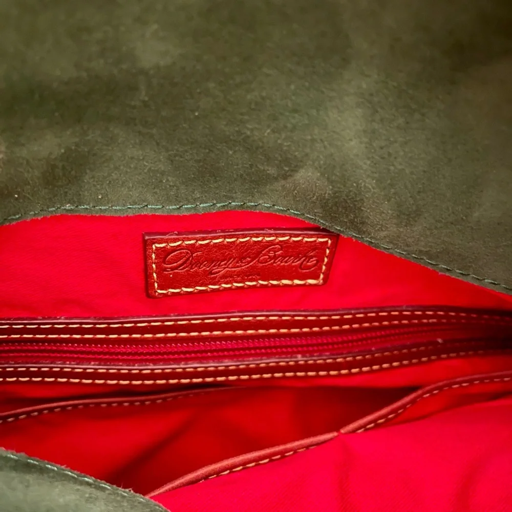 Dooney & Bourke Brown Leather Hobo Bag with Tassel